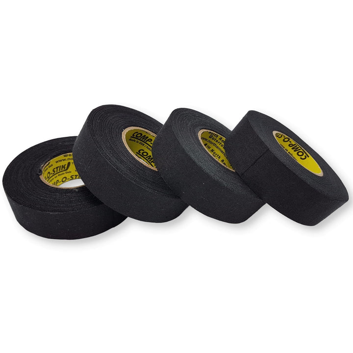 Black Hockey Tape - Pro Grade 4 pack